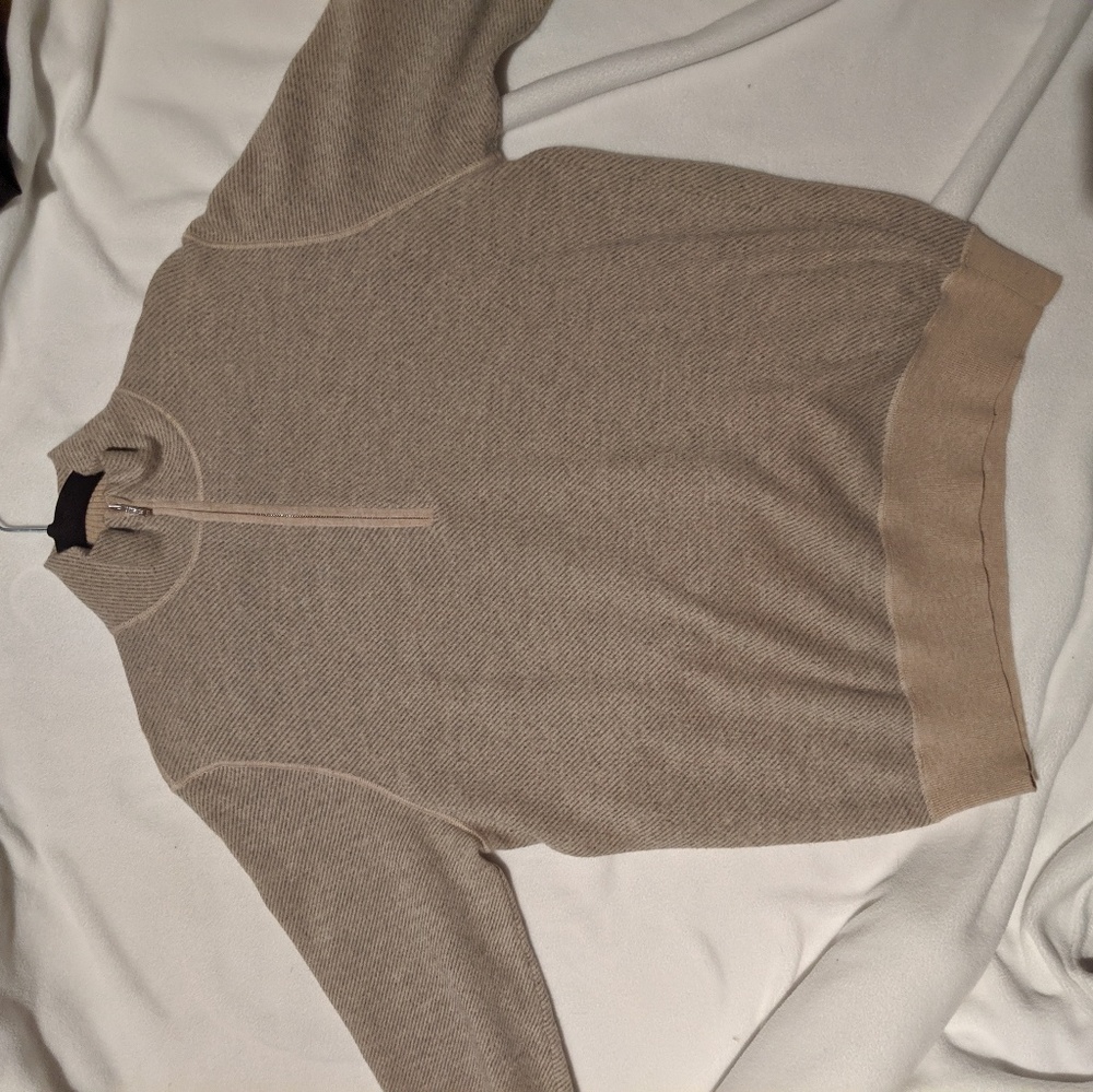 Loro Piana roadster light 1/4 zip Cashmere - Picture 2 of 4